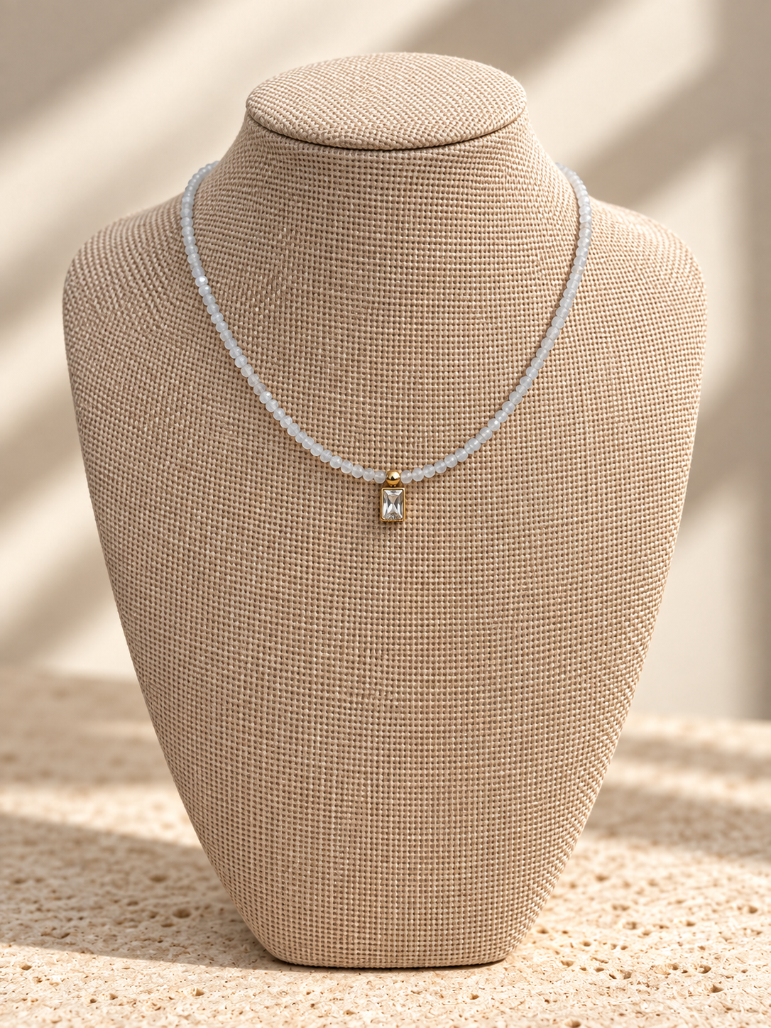 Beaded Square Stone