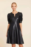 Vegan Leather S/S Dress