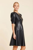 Vegan Leather S/S Dress